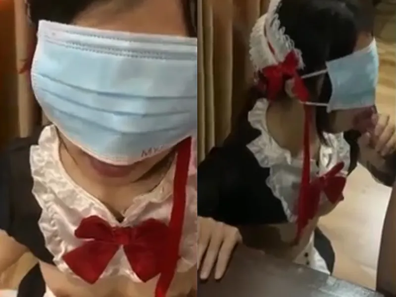 Gấu việt dâm cosplay nô lệ tình dục liếm bú con củ khoải điêu luyện